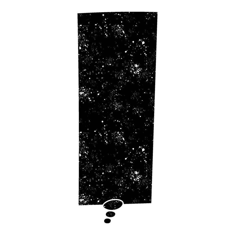 Starry night sky with thought bubble concept in black backdrop vector