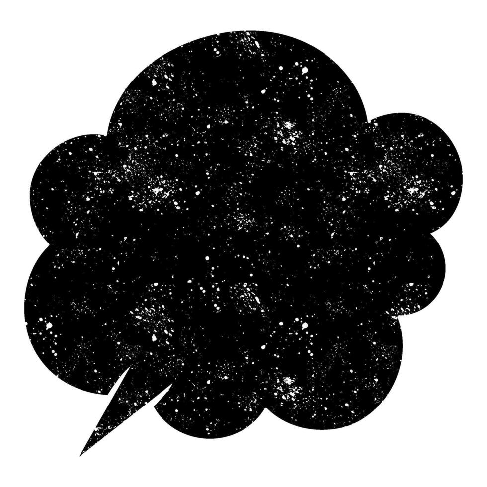 Cosmic speech bubble with starry details in a vibrant design vector