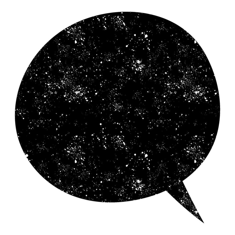 Vintage speech bubble design with a starry background vector