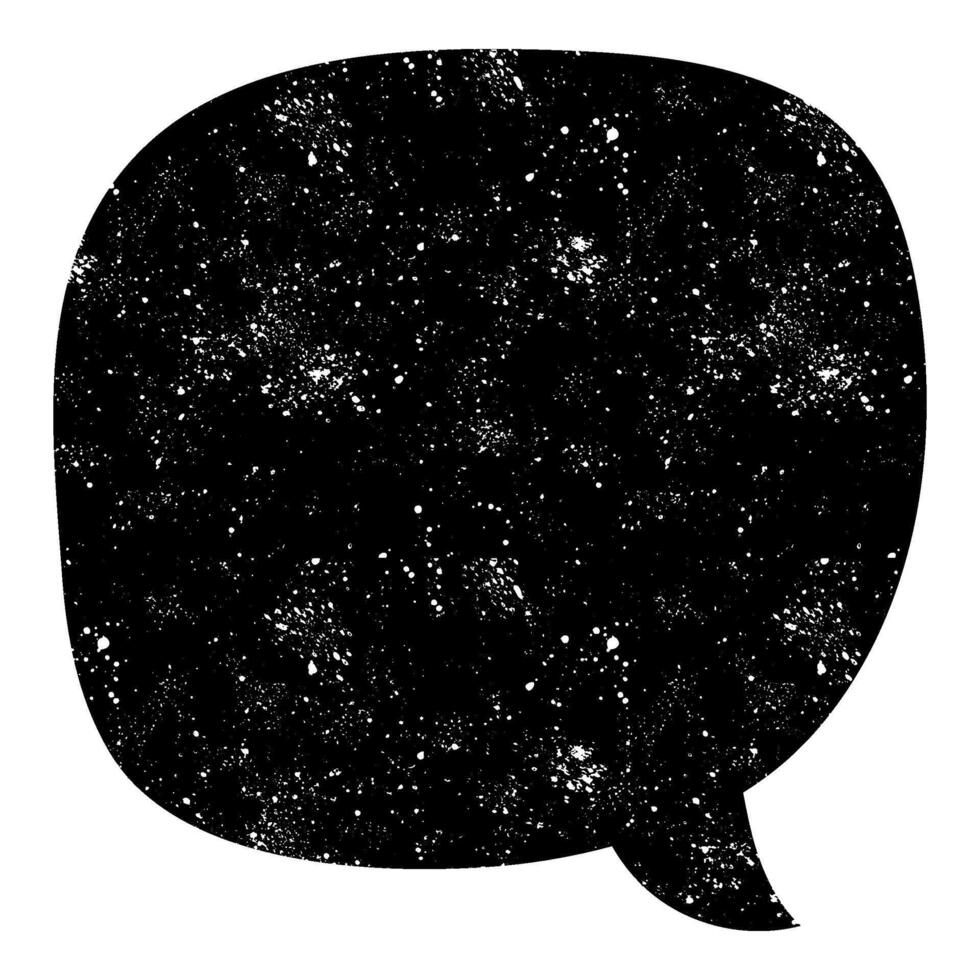 Colorful speech bubble filled with a starry background design vector