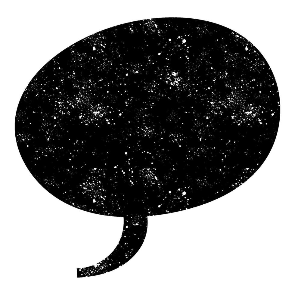 Creative speech bubble design with galaxy theme for art projects vector