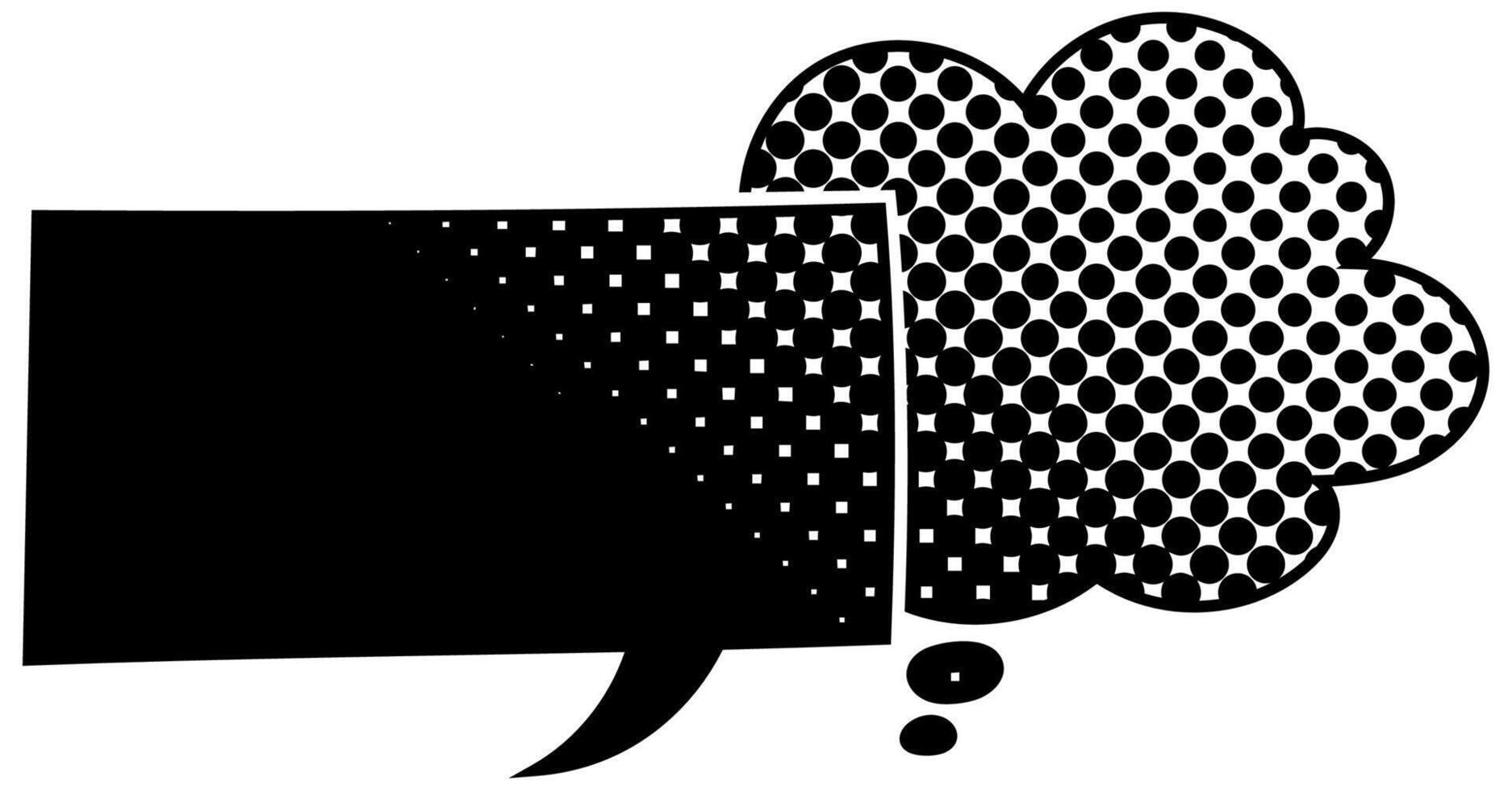 Creative design featuring a thought bubble and blank space vector