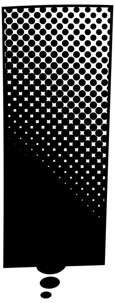 speech bubble with distinctive perforated design and shadows vector