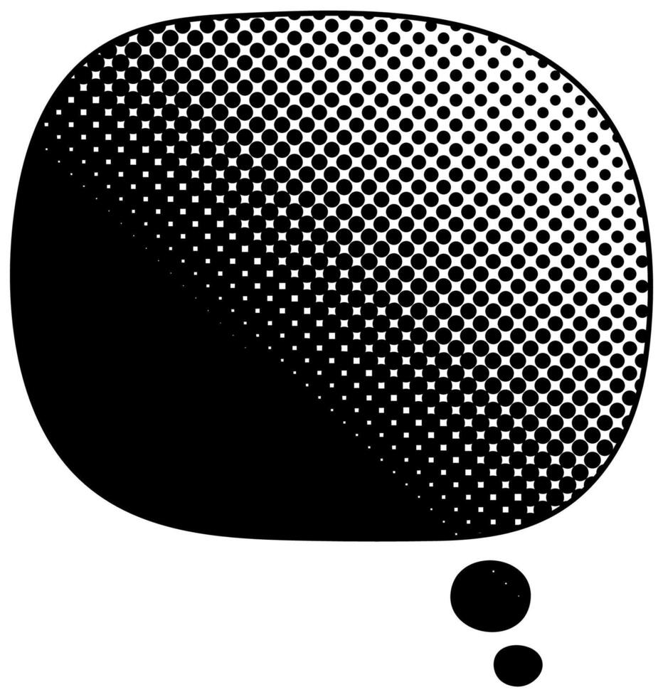 Unique speech bubble featuring dotted speech bubble pattern vector