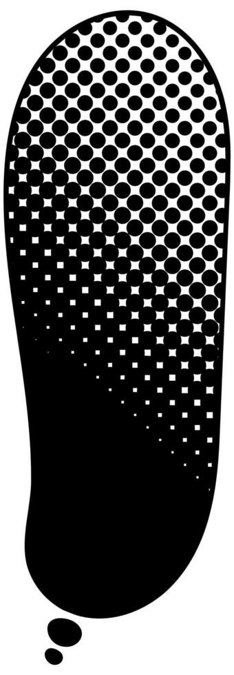 speech bubble showcasing unique perforation pattern vector