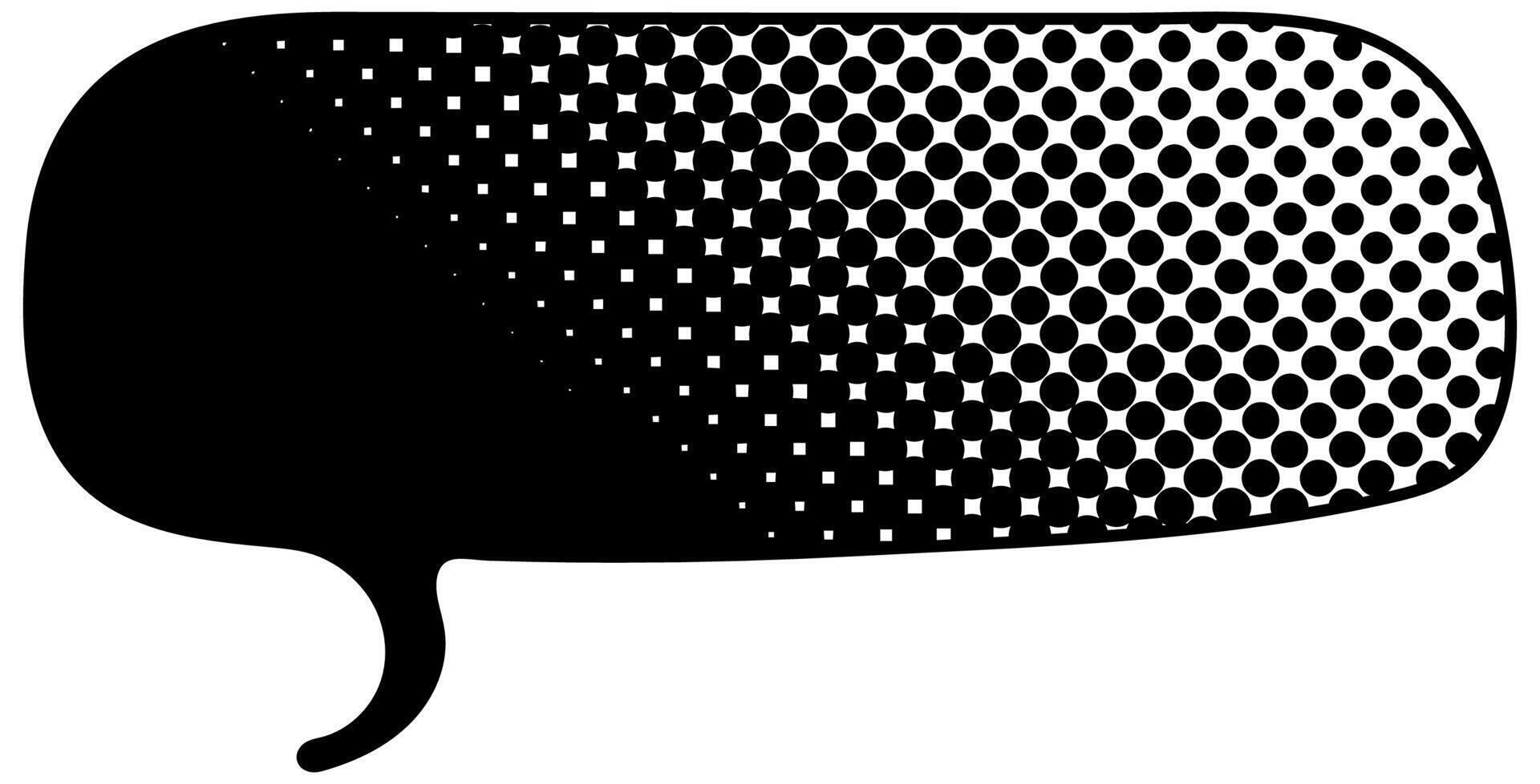 Stylish graphic design of a large speech bubble silhouette vector