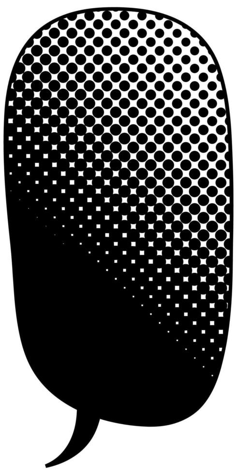 Creative graphic design featuring speech bubble halftone effect pattern vector