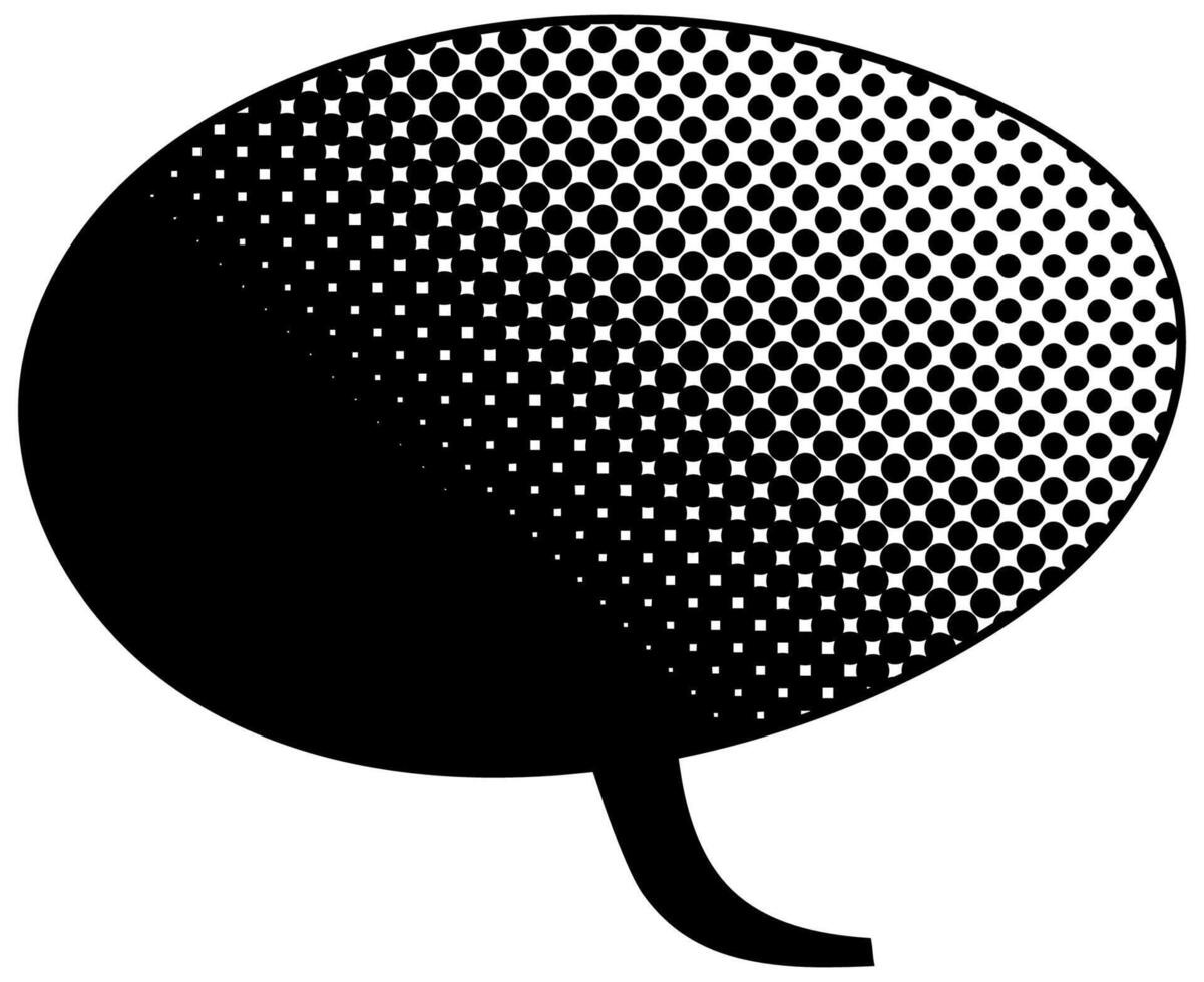 Creative comic-style speech bubble graphic design element vector