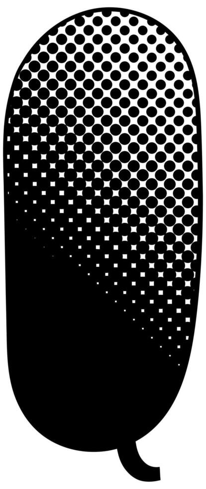 Grayscale pattern speech bubble vector