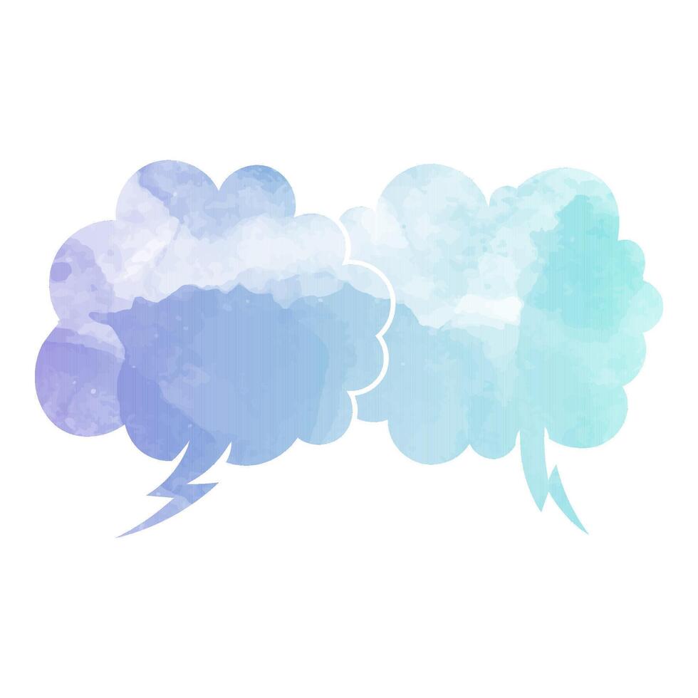 Colorful speech bubbles representing conversation and communication vector
