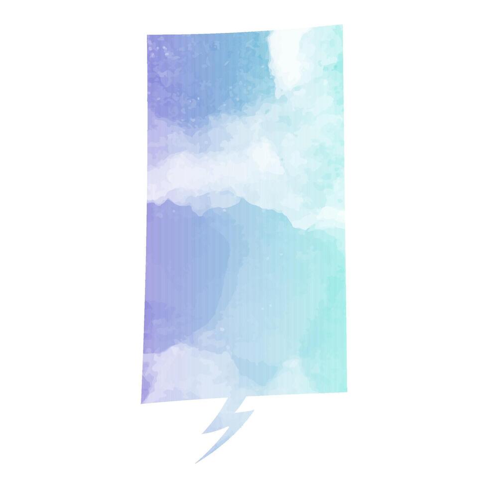Colorful speech bubble showcasing soft pastel shades vector