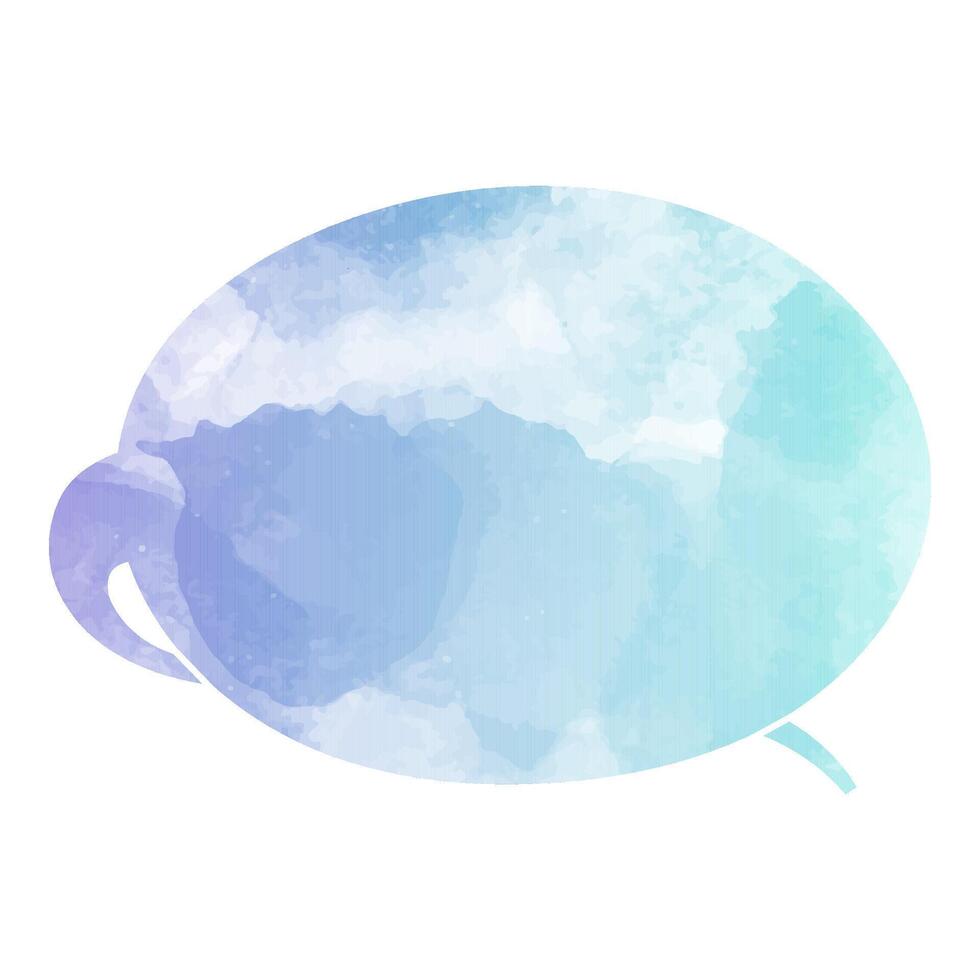 Artistic speech bubble vector