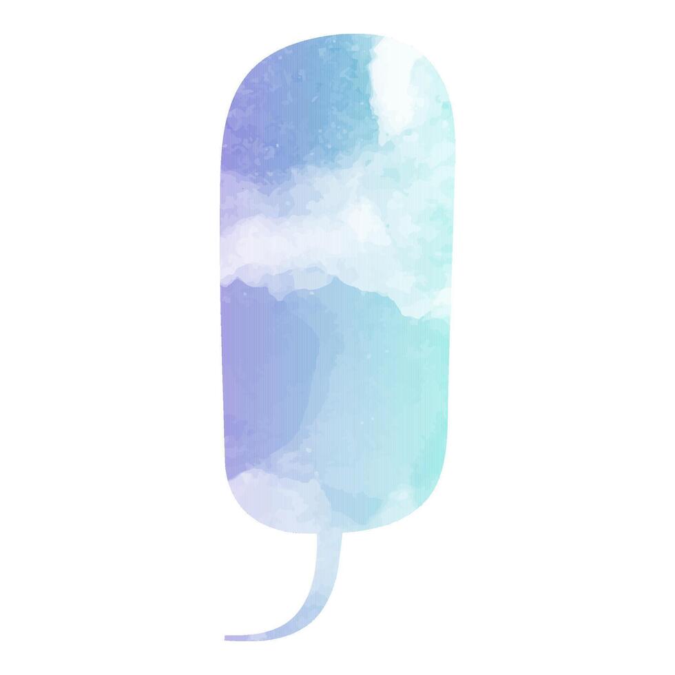 Colorful gradient speech bubble design vector