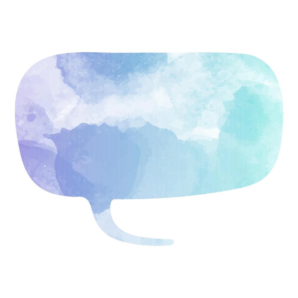 Creative speech bubble with abstract speech bubble design in blue tones vector