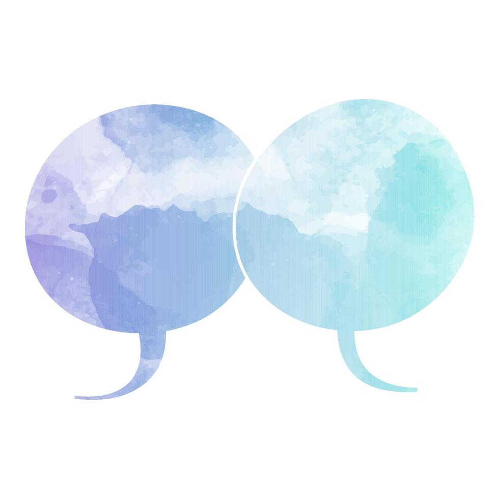 Conversation bubbles in pastel colors with a soft backdrop vector