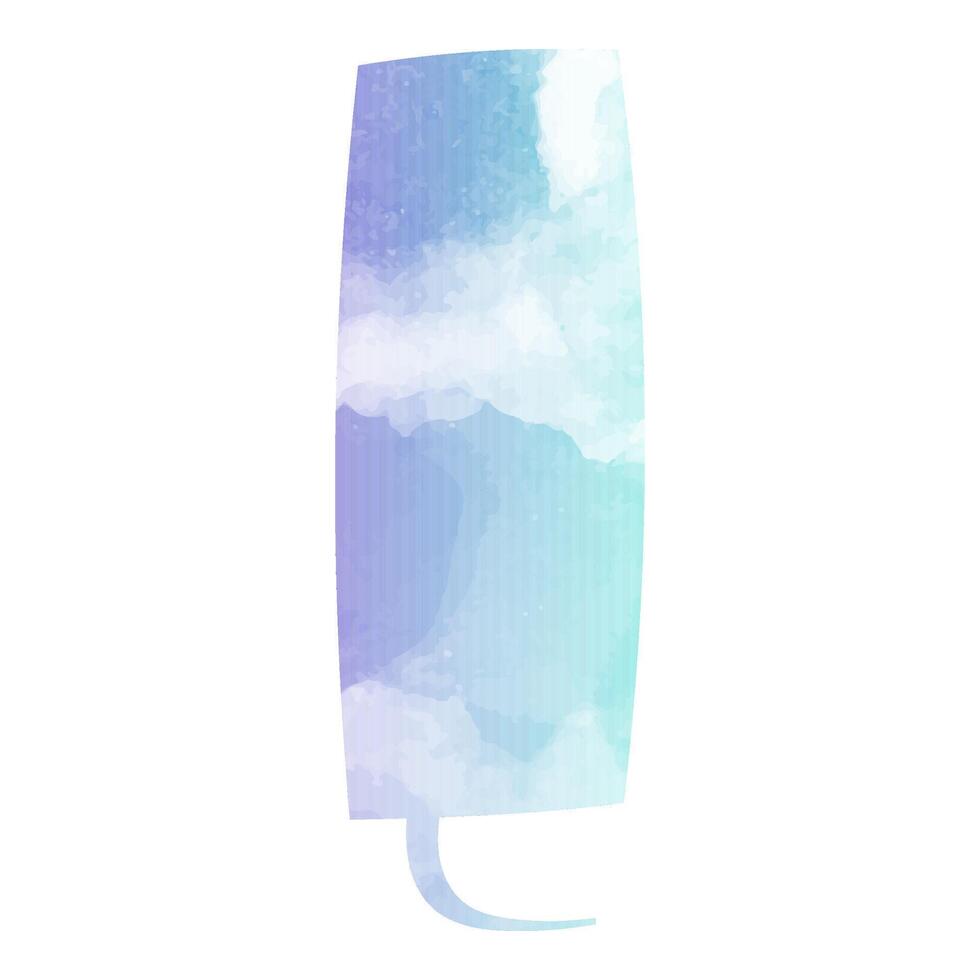 speech bubble with vibrant ocean and sky colors at sunset vector