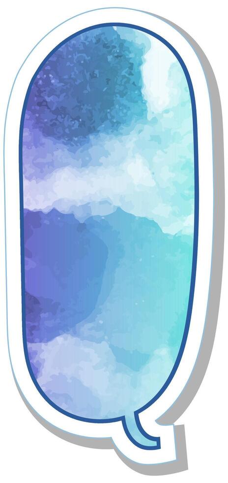 speech bubble watercolor speech bubble design vector
