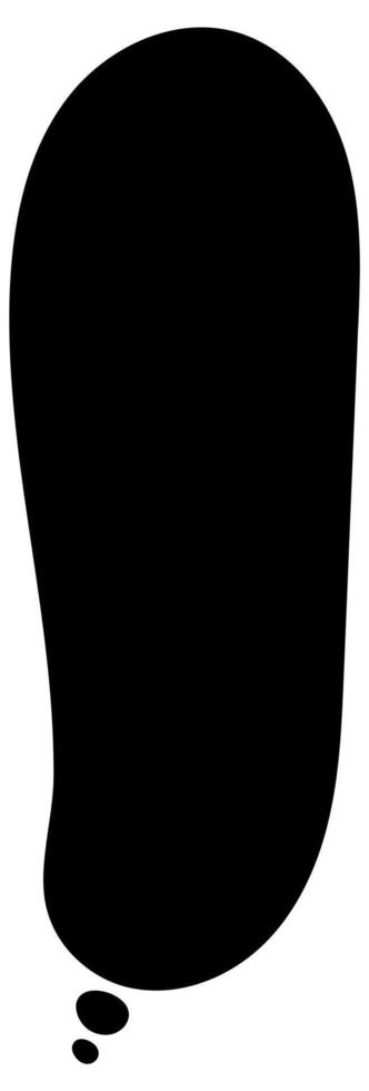 grayscale vertical speech bubble on white vector