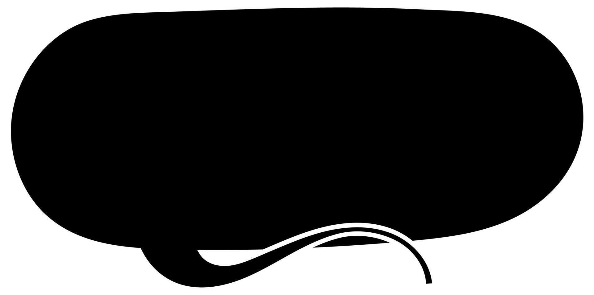 Creative horizontal thought bubble illustrating ideas vector
