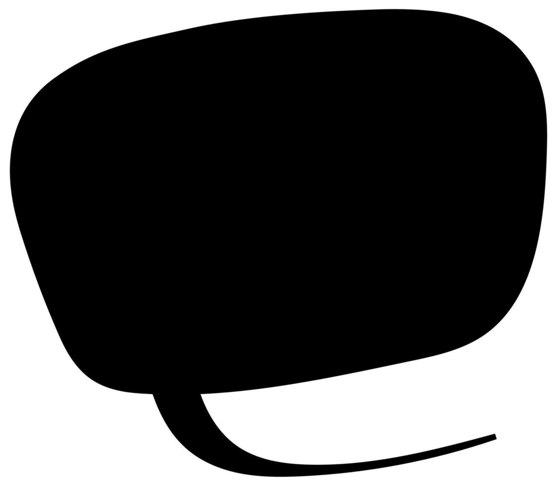 Vintage style black speech bubble shape vector