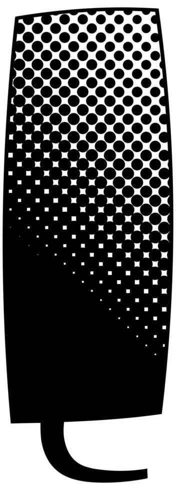 Unique textured speech bubble with halftone gradient pattern and honeycomb effect vector