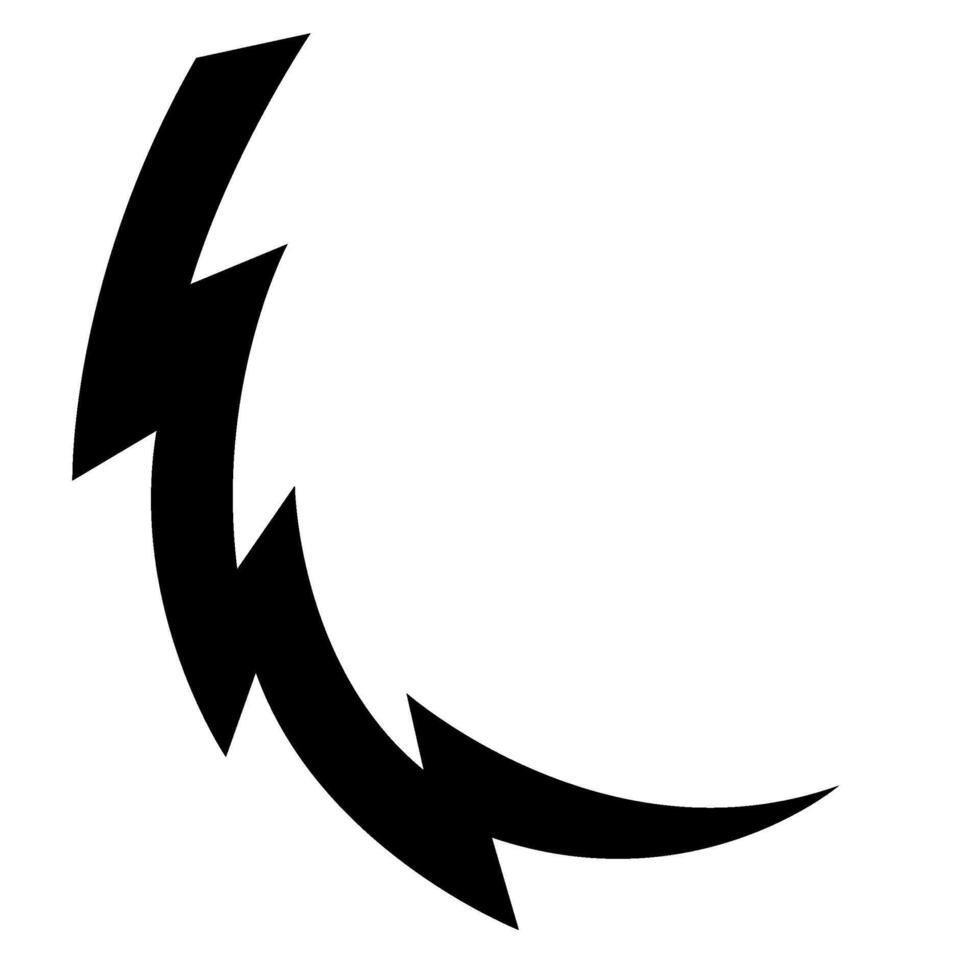 Hand drawn representation of thunder strikes in action vector