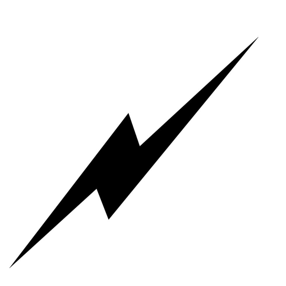 Hand drawn thunderbolt design for artistic expression vector
