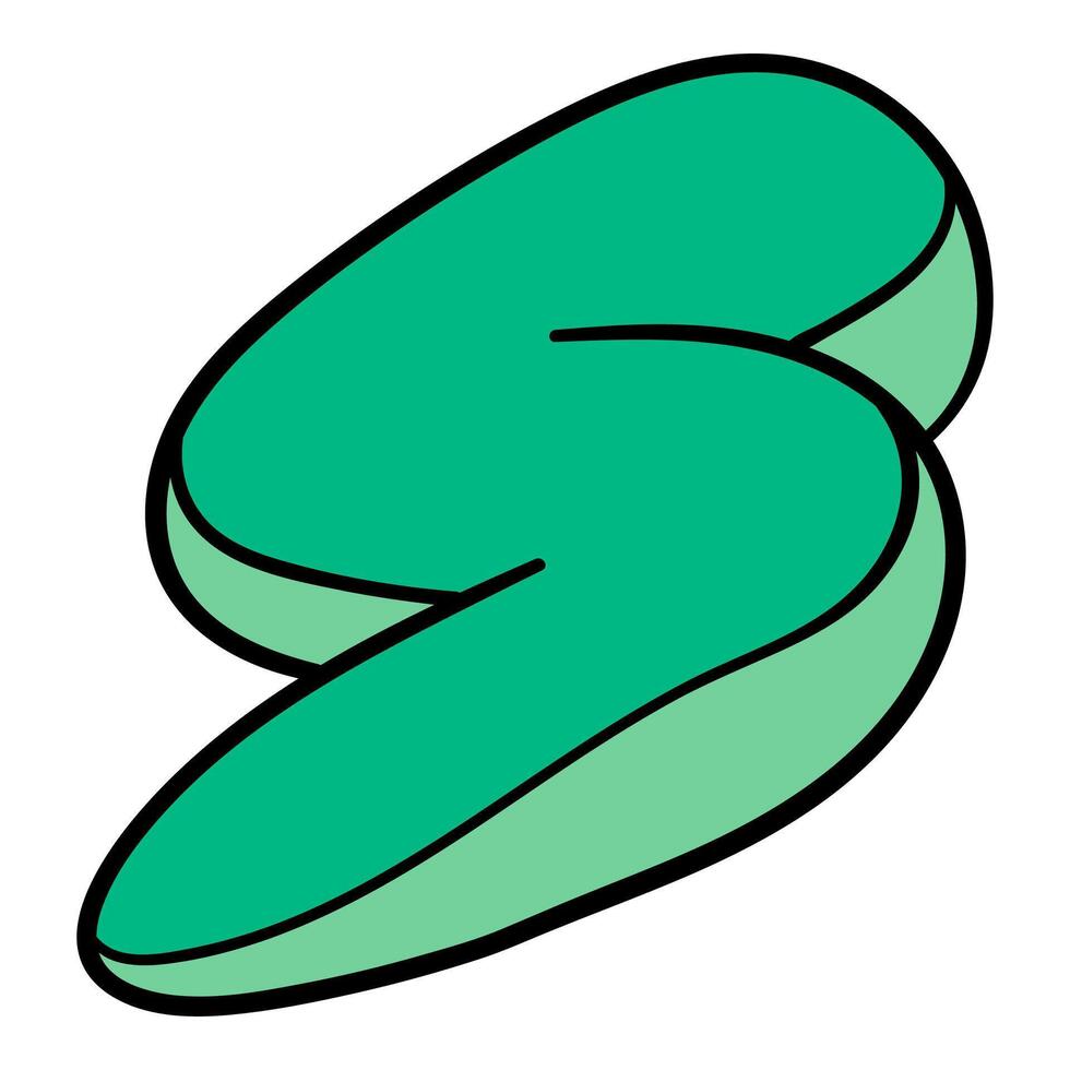 Hand drawn illustration of thunderbolt shapes in vibrant colors vector