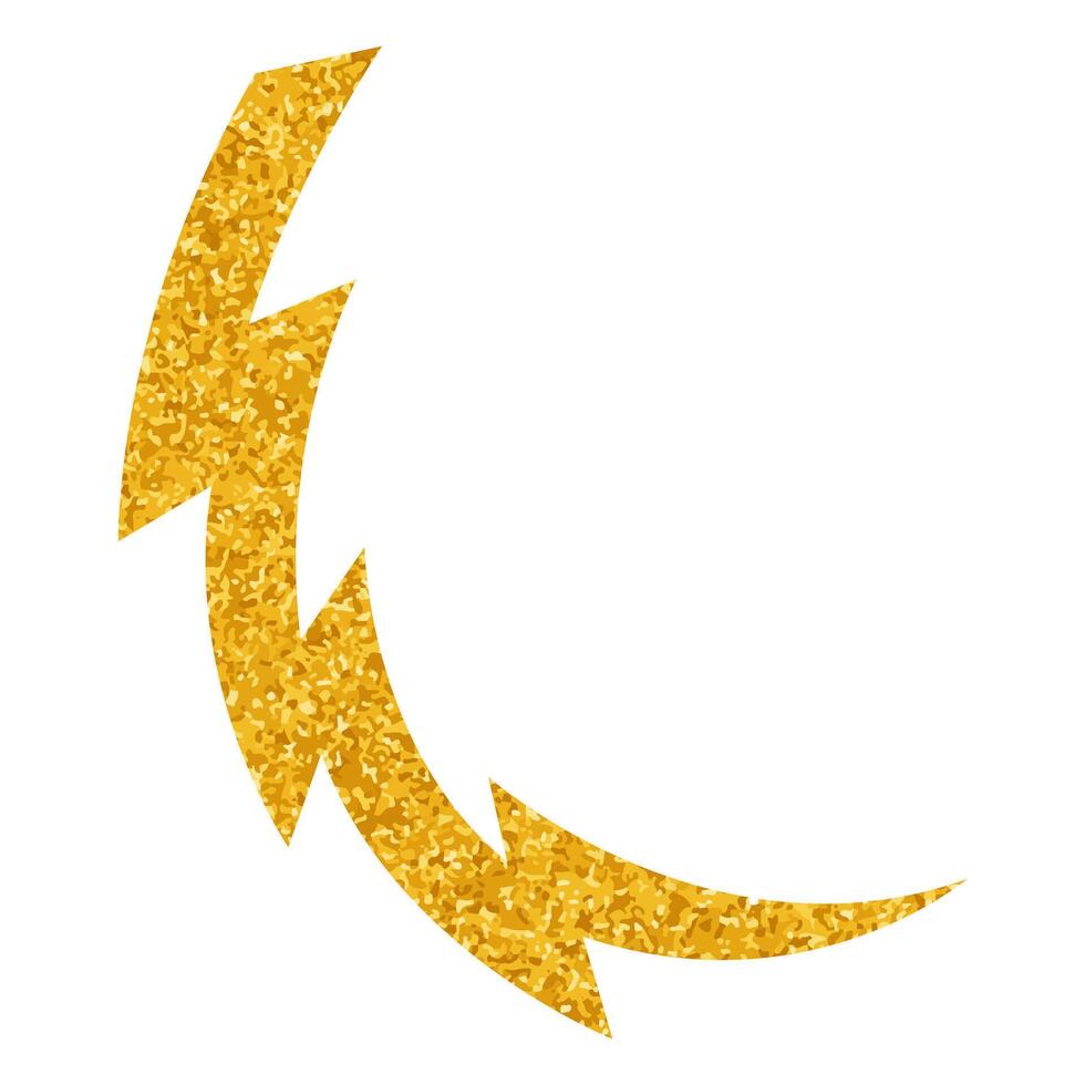 Hand drawn thunderbolt design showcasing vibrant energy and motion vector