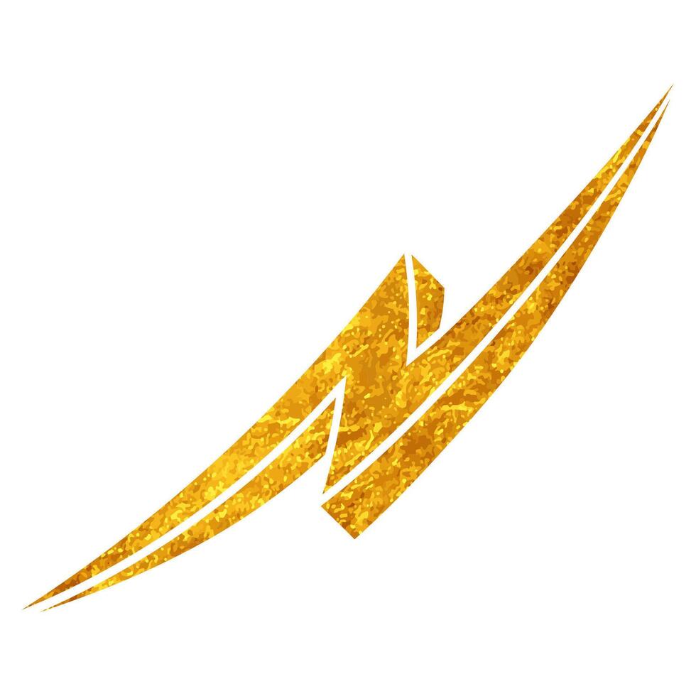 Hand drawn thunder design with vibrant colors and bold lines vector