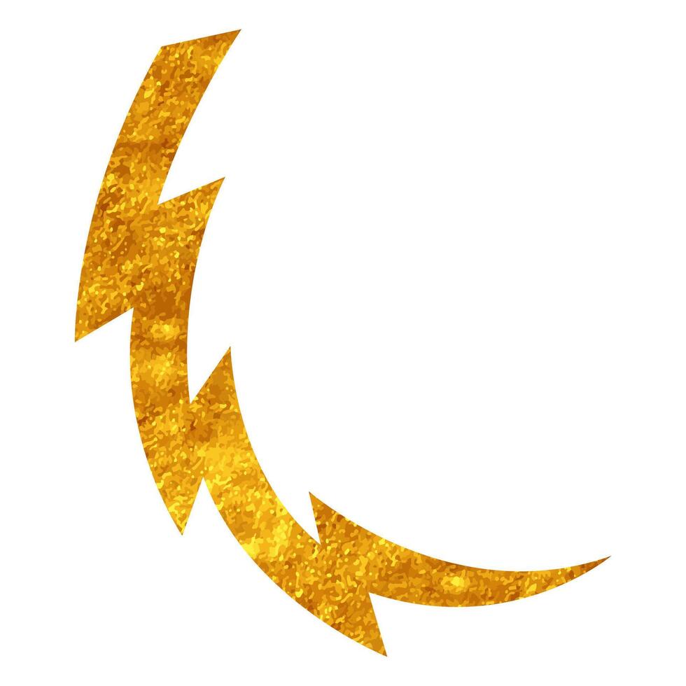 Hand drawn thunderbolt illustrating a powerful storm vibe vector