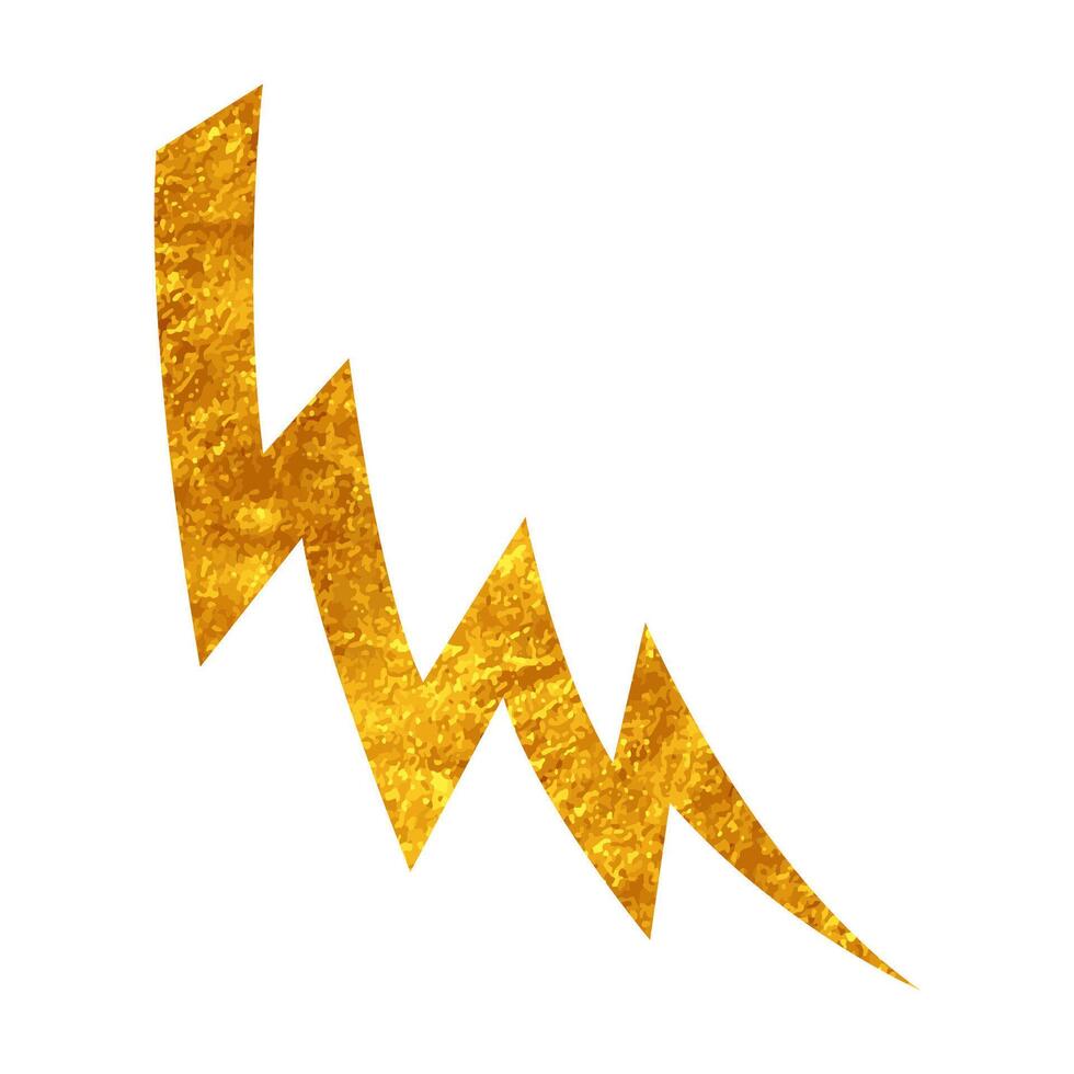 Hand drawn lightning bolt design showcasing a thunder illustration vector