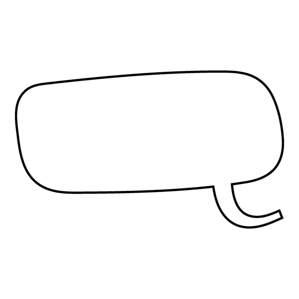 Empty speech bubble with no text for creative designs vector