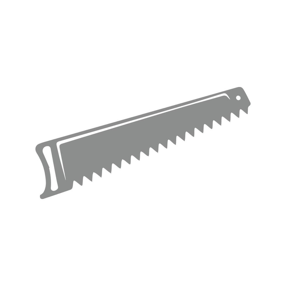 Silhouette Illustration of a Vintage Handsaw vector