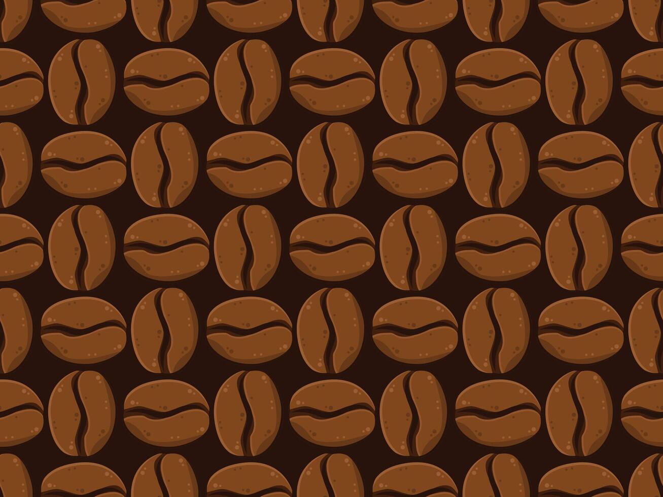 coffee beans seamless pattern vector