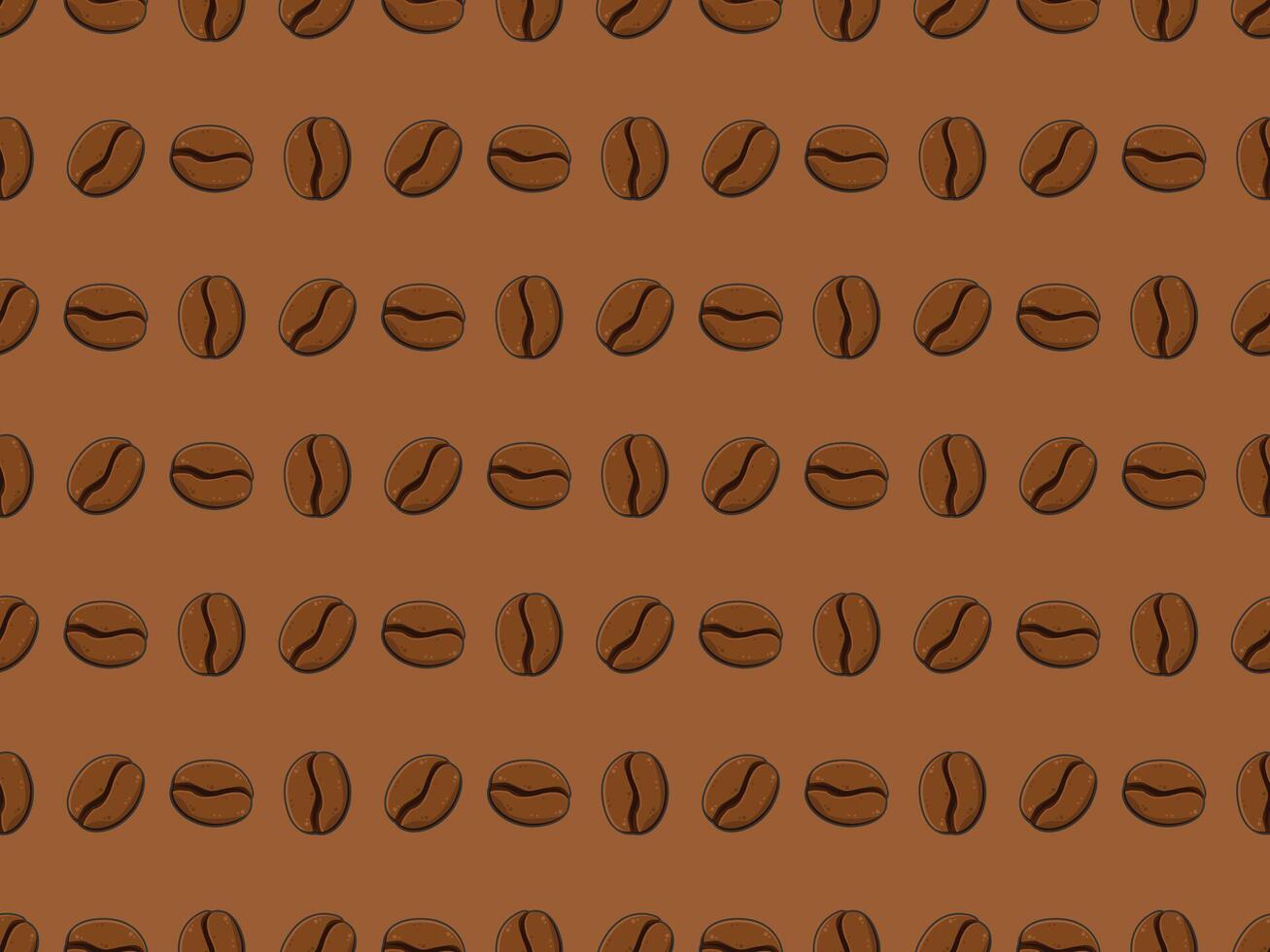 coffee beans on brown background vector