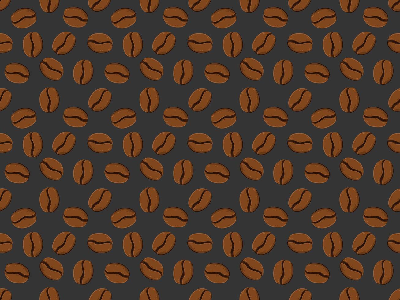 asian coffee beans on a dark background vector