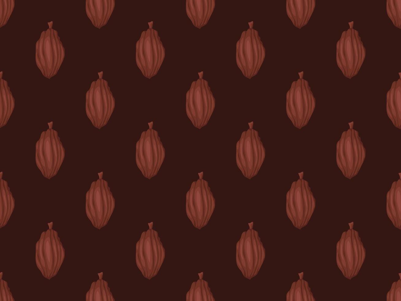 cocoa beans on a dark background vector