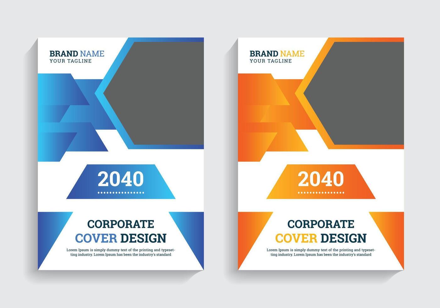 Elegant Business Presentation Book Cover vector