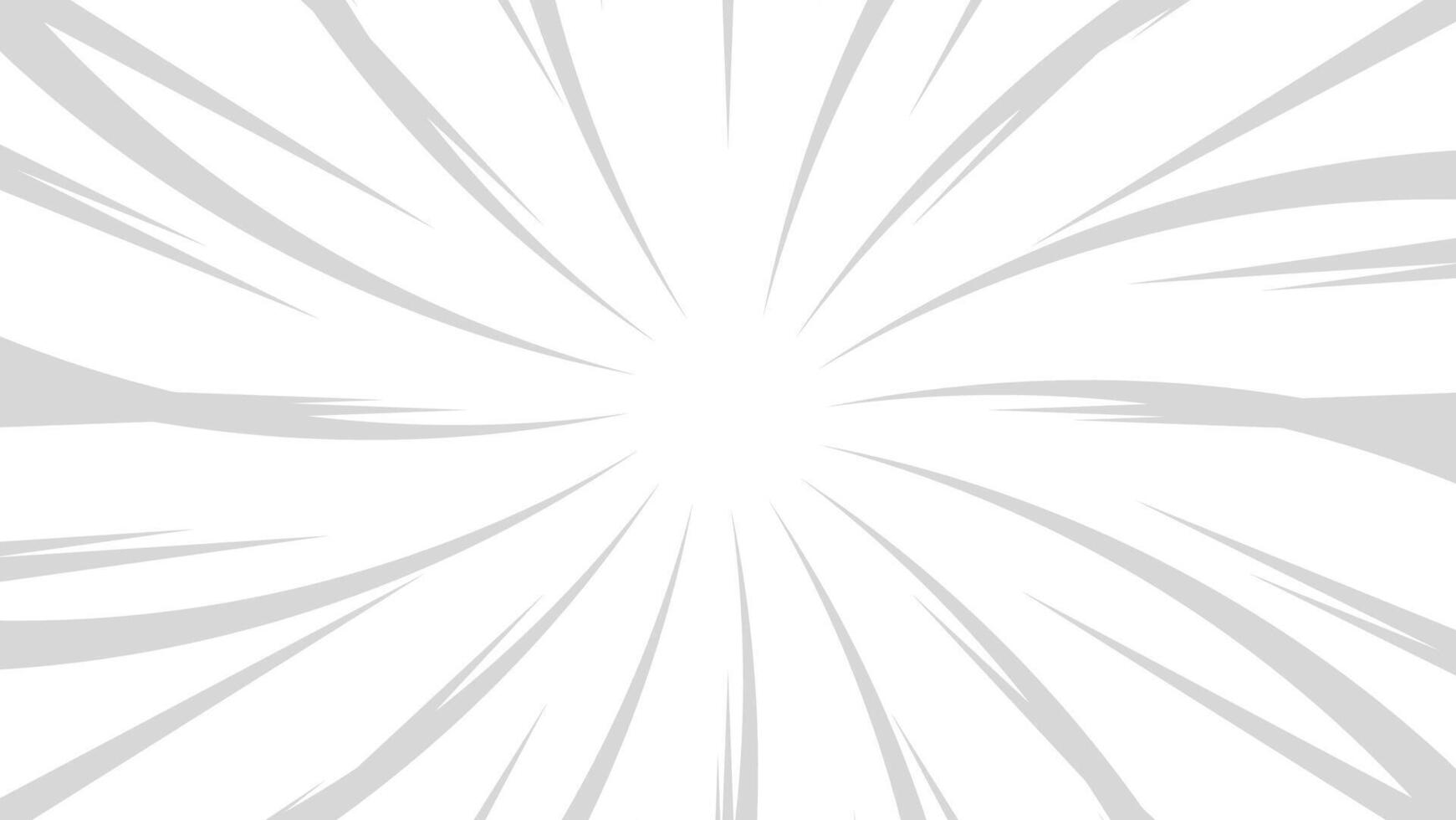 white and grey comic exploding lines background vector