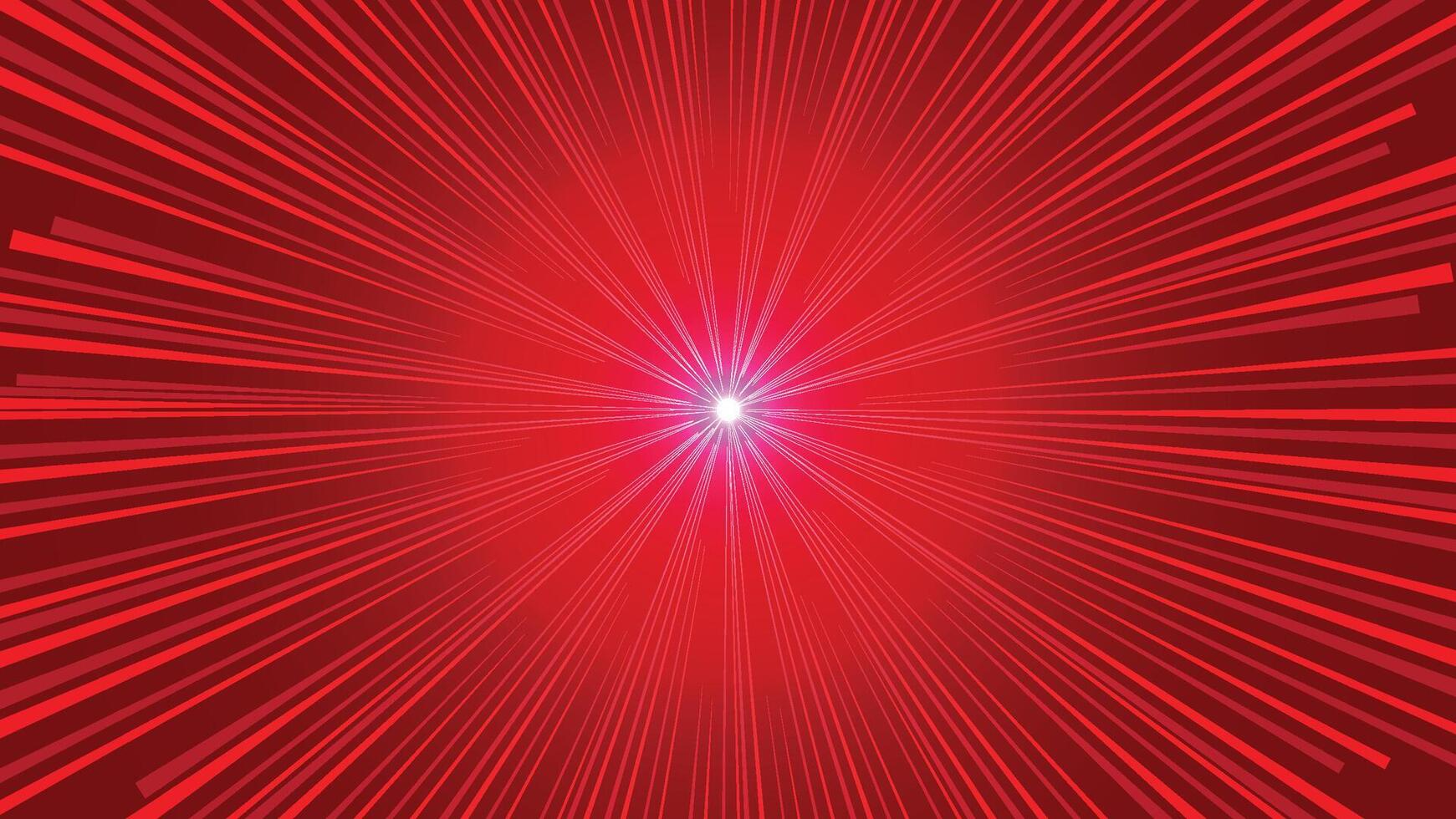 abstract red speed lines background with glowing light decoration vector