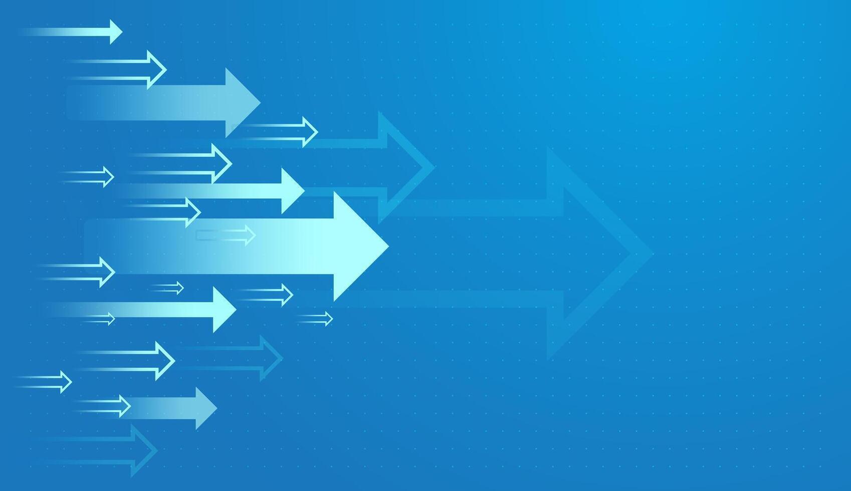 A moving forward arrows pointing next steps togethers for growing trend on light blue background showing the business, finance, and stock market concepts vector