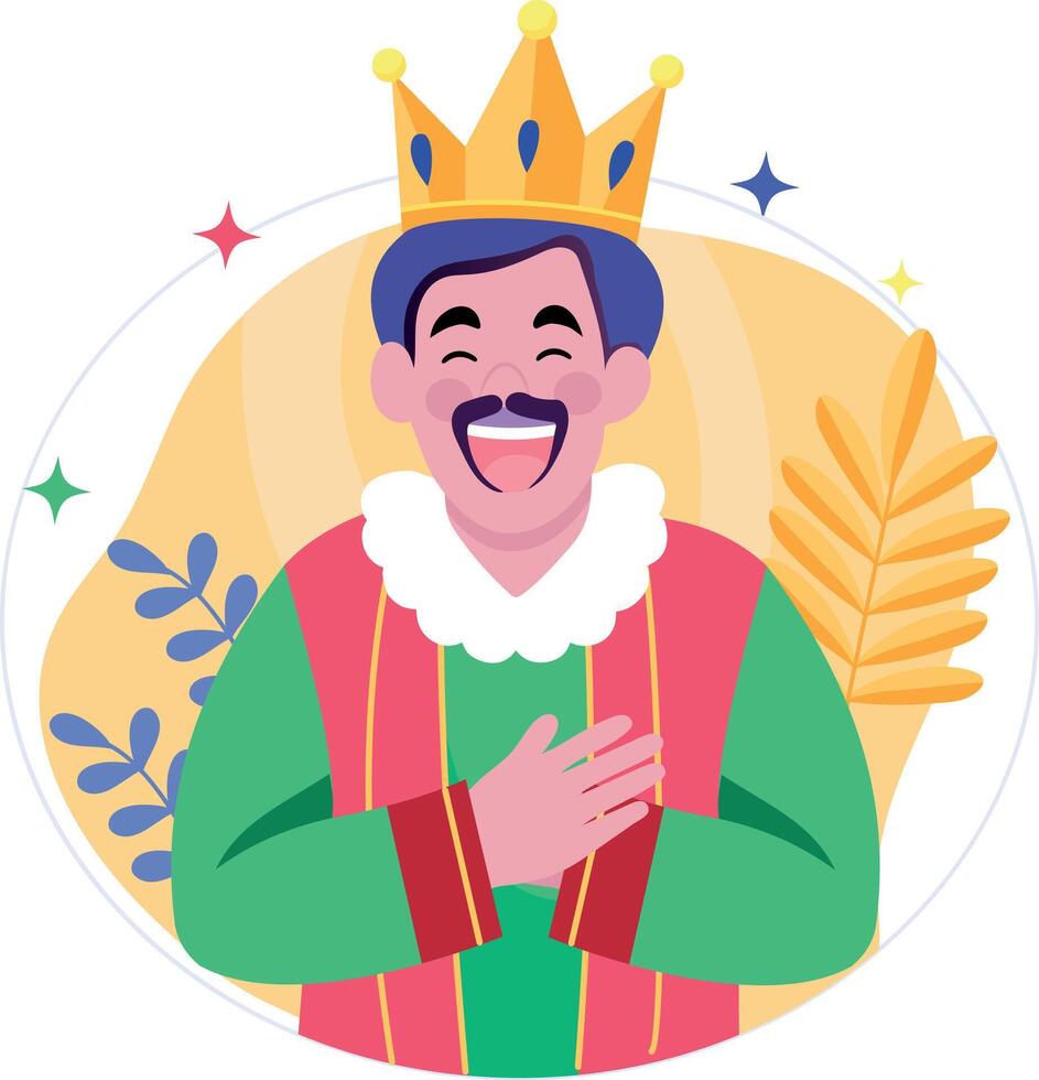 A flat style illustration showing birthday props vector