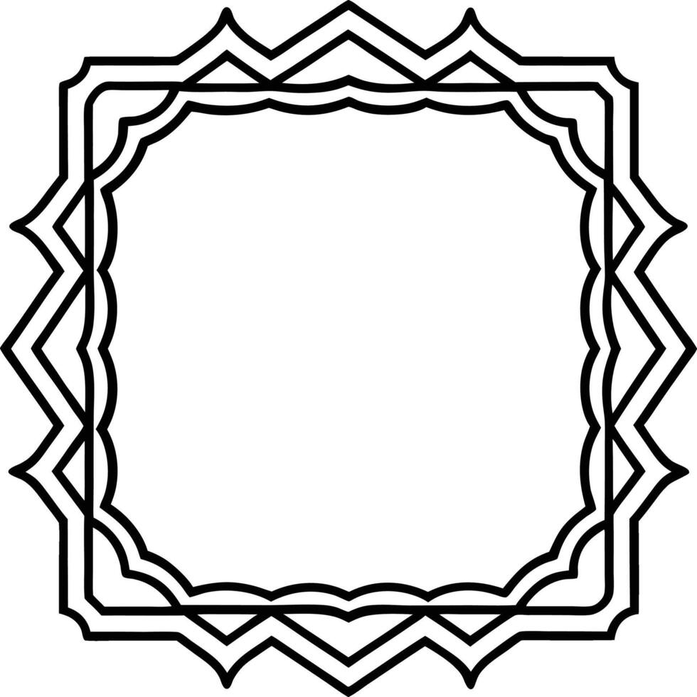black border frame vector