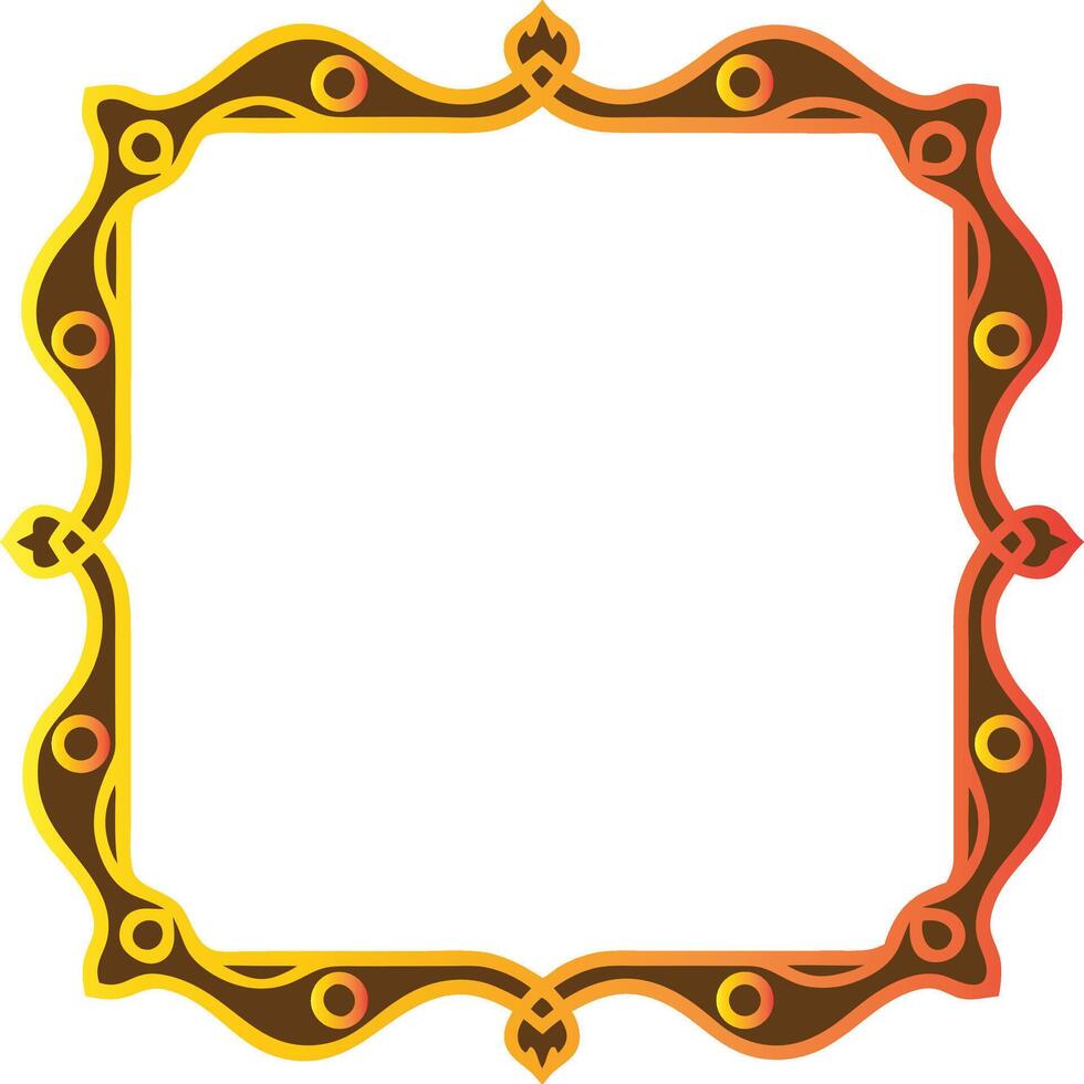border frame golden vector