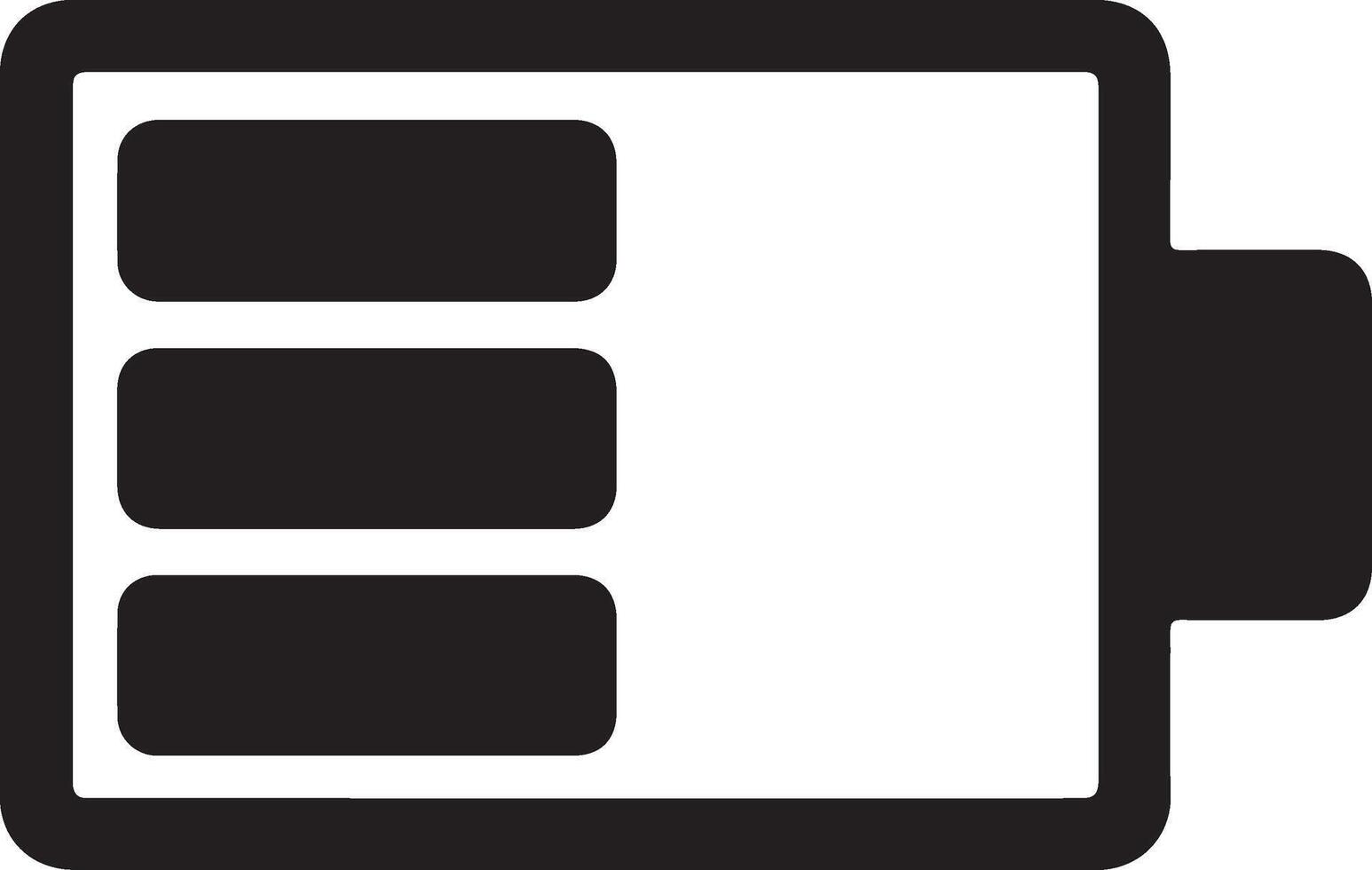 Battery Charge Icons Full and Empty Silhouette Pack vector