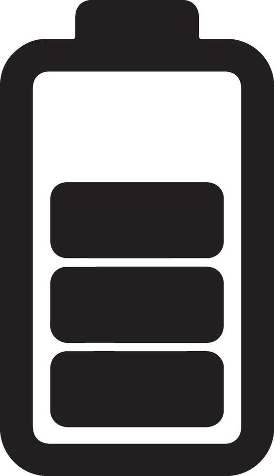 Battery Symbol Silhouette for Web and Print vector