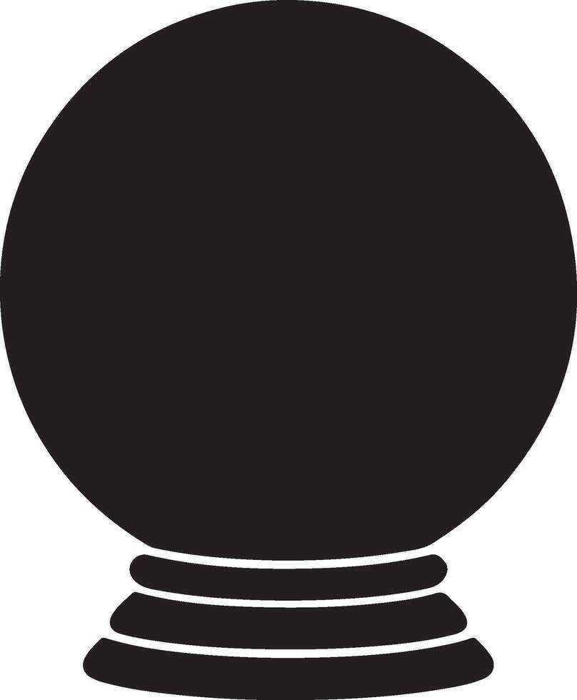 Crystal Ball Graphic for Spiritual Designs vector