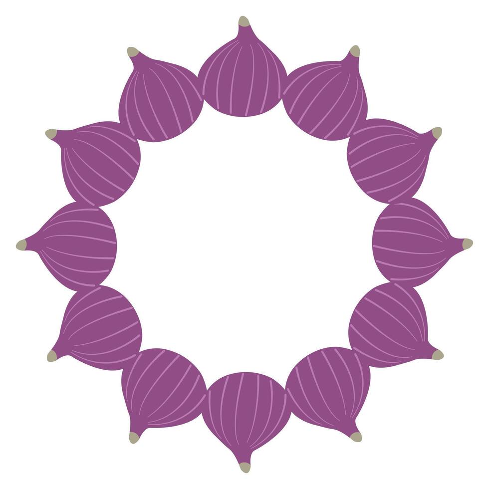 Fall elements frame with figs vector