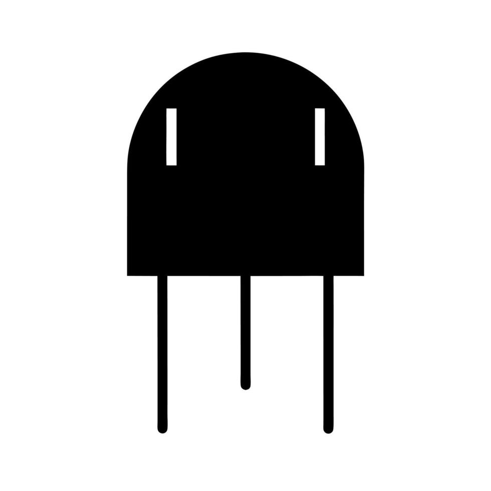 Zener Diode Graphic Silhouette vector